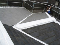 中井町 屋根塗装リフォーム写真